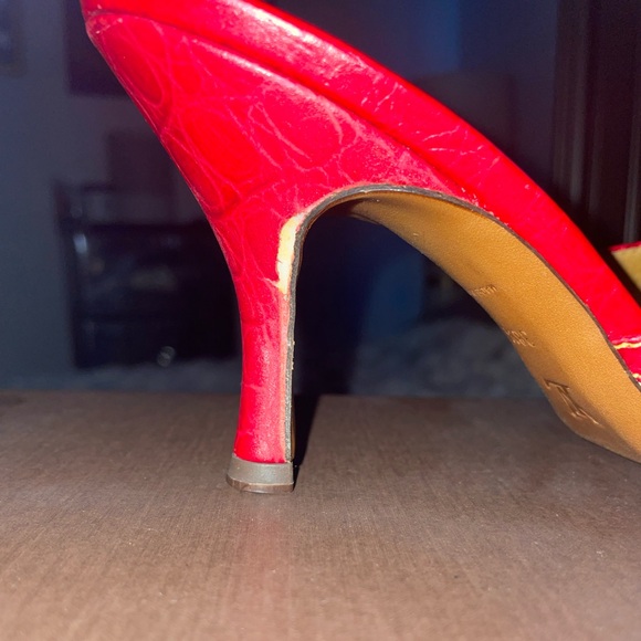 Louis Vuitton Denim and Red Sandals - Picture 9 of 13